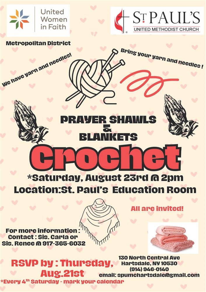 2nd Prayer Shawls & Blankets Crochet Announcement